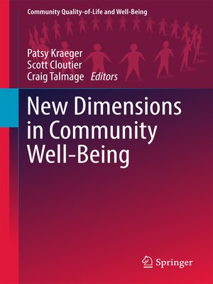 cover image of New Dimensions in Community Well-Being